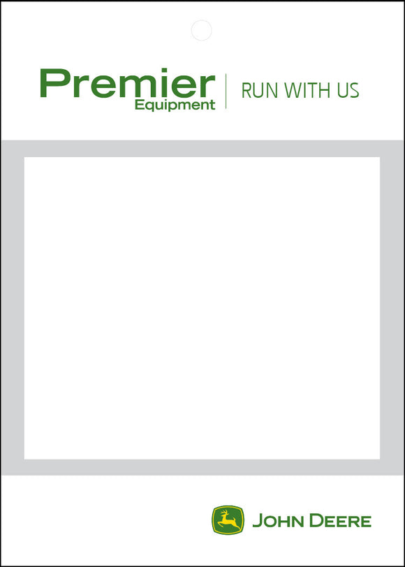 Premier Hang Tag - White/Grey (50 pack)