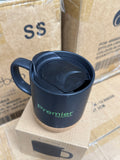 Black Ceramic Mug with Cork