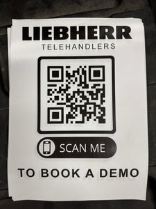 Liehberr BOOK A DEMO sign for Cab