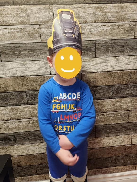 Kids Skid Steer Paper Headband