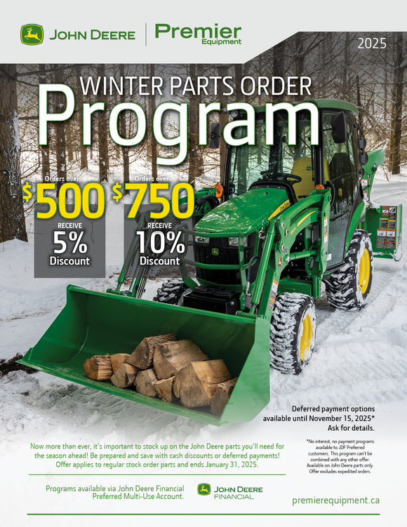 2025 Winter Parts Order Program - Flyer