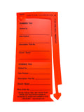 50 RED - Service Robbed Tag - OUTDOOR