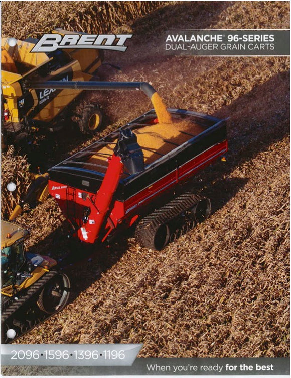 Brent - Avalanche 96-Series Dual-Auger Grain Carts (individual brochures)