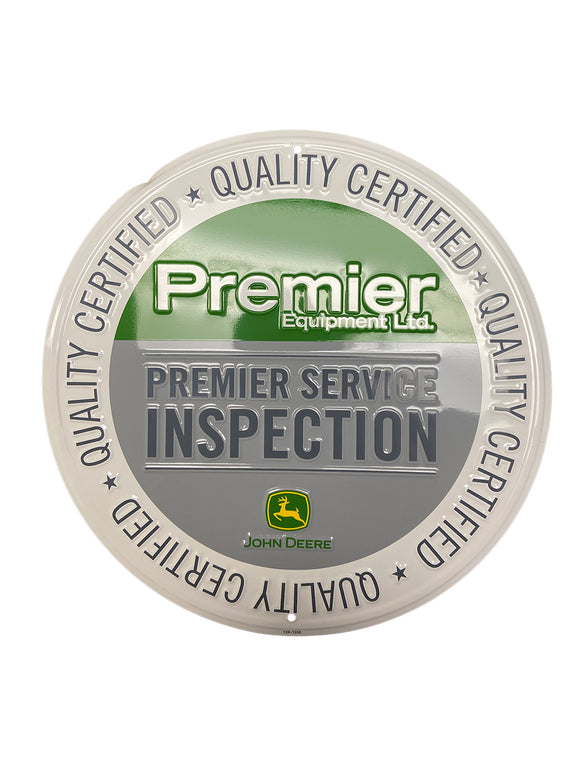 Premier Service Inspection Tin Sign