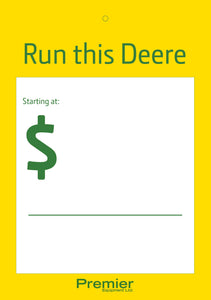 "Run this Deere" Hang Tag